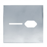 Placa p/ 1 Interruptor + Tomada 4x4 - Novara Glass Espelhada